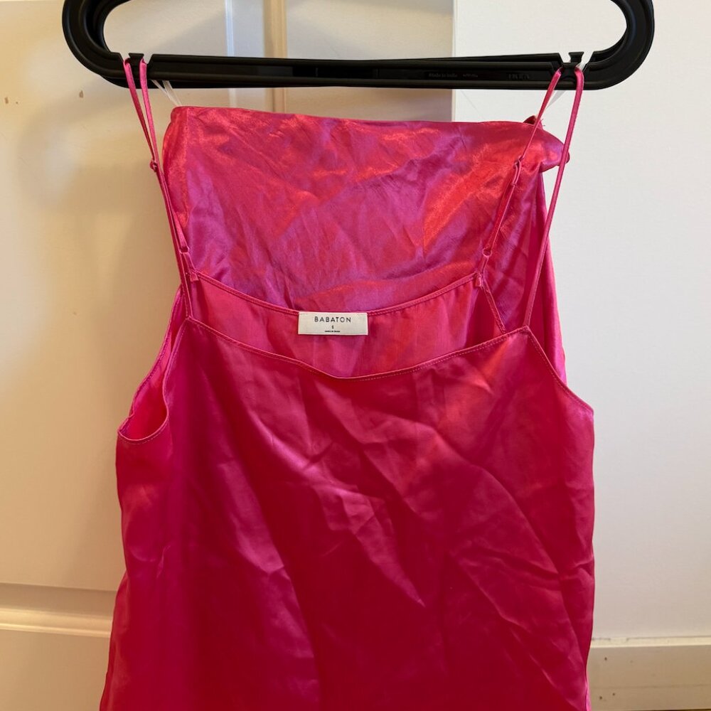 Matching Set: Aritzia Babaton Mini Slip Skirt + Benji Tank - Picture 1 of 5
